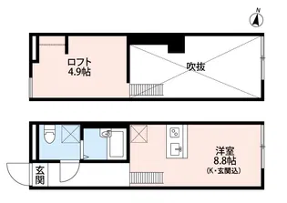 Belle Sweet 江戸川【1階】の間取り