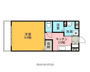 アンジュール川方【3階】の間取り