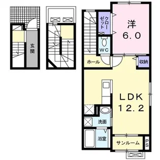 カーサカメリアIX【3階】の間取り