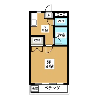 コーポスプリング A【1階】の間取り