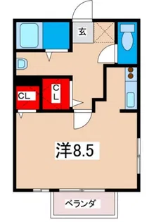 サウスト・クレール【1階】の間取り