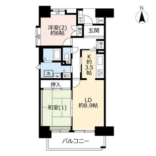 URアーベイン神谷【7階】の間取り