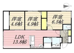グランツ山鼻169【2階】の間取り