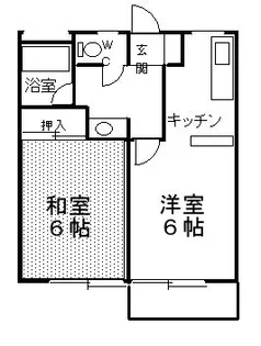 上高瀬ハイツ【1階】の間取り