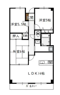 サザンコンフォート(3LDK)【2階】の間取り