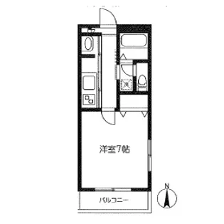 パーシモン深沢【1階】の間取り