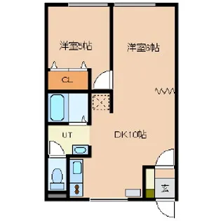 エーコー赤平【1階】の間取り