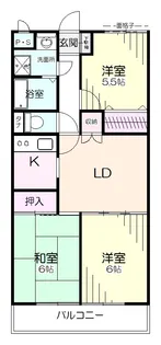 振栄ハイツV【4階】の間取り