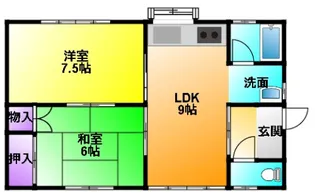石岡ハイツ【1階】の間取り