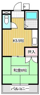 第1ミヨシハイツ【3階】の間取り