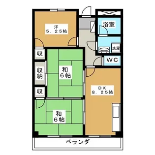 ハイツオカダ【2階】の間取り