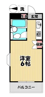 芳田ハイツ【1階】の間取り