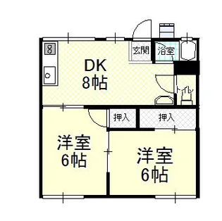 新平和荘【2階】の間取り