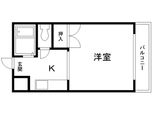 サンハイツ青森【4階】の間取り