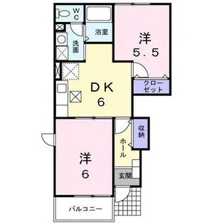 クリスタル【1階】の間取り