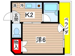 オ-クスヒヤマ【2階】の間取り