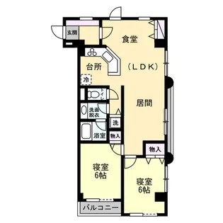 メルローズプレイス宇都宮【1階】の間取り