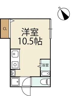 山科区大宅打明町アパート【1階】の間取り