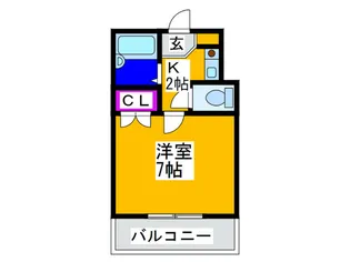 マンション フレグランス【4階】の間取り