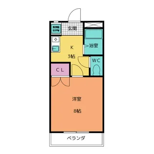 ハースヒルズ赤池III【2階】の間取り