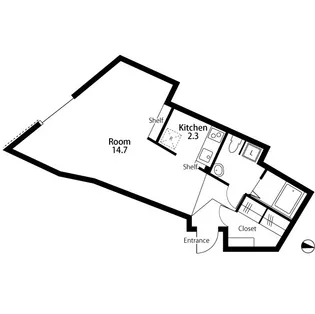 T FLAT2【1階】の間取り