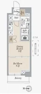 オーキッドレジデンス住吉【4階】の間取り