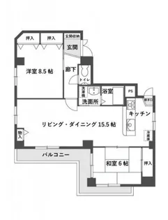 ラ・カンタータ【6階】の間取り