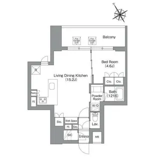 東京都台東区蔵前4【マンション】の間取り
