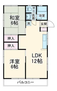 鈴木コーポ【1階】の間取り