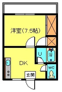 レジデンスタカフミ【4階】の間取り