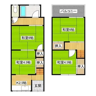 大阪府門真市石原町【一戸建】の間取り