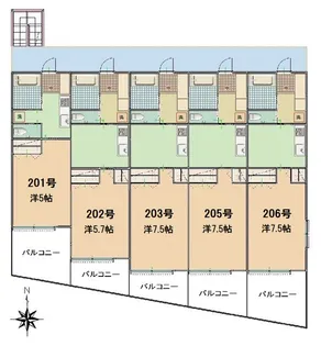 サニーコートヤサカ【2階】の間取り