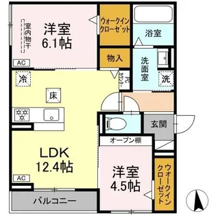 愛知県名古屋市中村区森末町3【アパート】の間取り