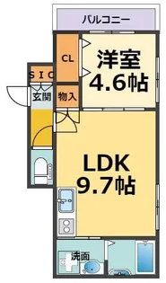 ブリリオ甲子園【1階】の間取り