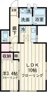 スカイタウン【1階】の間取り