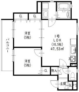 ピレーネ中野本町【3階】の間取り
