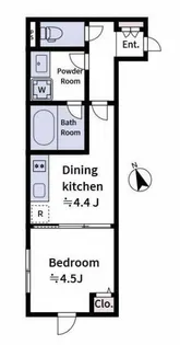ラヴィエール上中里【1階】の間取り