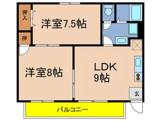 ハビテ-ション要の間取り