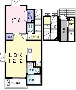 広島県広島市西区南観音町【アパート】の間取り