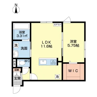 Lauren駅南【1階】の間取り