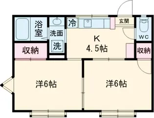 コスモハイツ【2階】の間取り