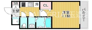 大阪府大阪市東成区中本5【マンション】の間取り