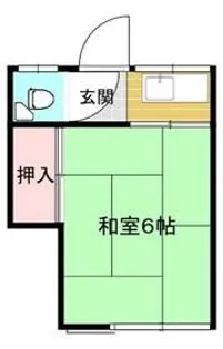 第二みすず荘【2階】の間取り