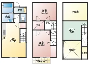 ビレッジコート Aの間取り