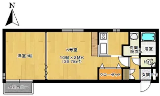 ノースコート月寒公園I【1階】の間取り