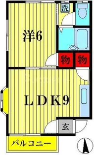 大谷ハイツ【2階】の間取り
