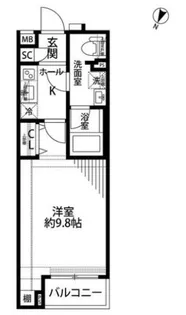 プレール・ドゥーク渋谷幡ヶ谷II【1階】の間取り