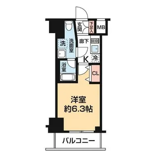 ガレリアレジデンス石川町【3階】の間取り