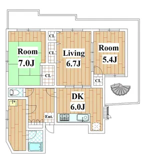 マジェスティパレスTK【4階】の間取り