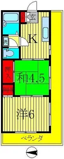 レジデンスカノウ【4階】の間取り